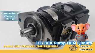 مضخة هيدروليكية مزدوجة ذات جودة OEM 20/903200 Parker / JCB 3CX